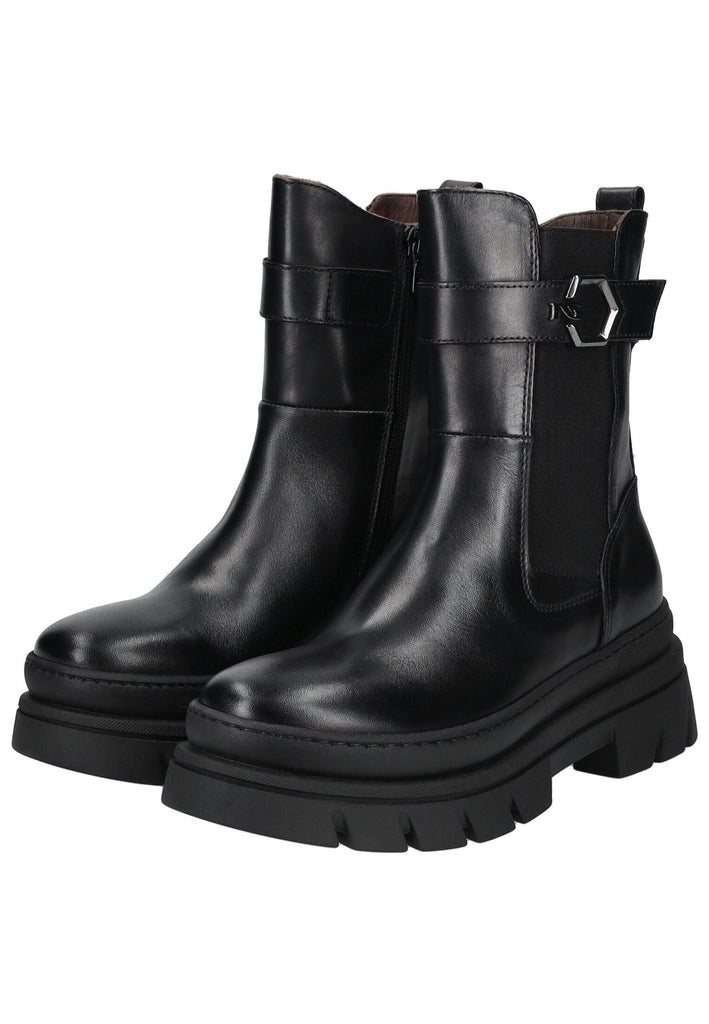 Nero Giardini Stiefelette Leder/Textil Schwarz