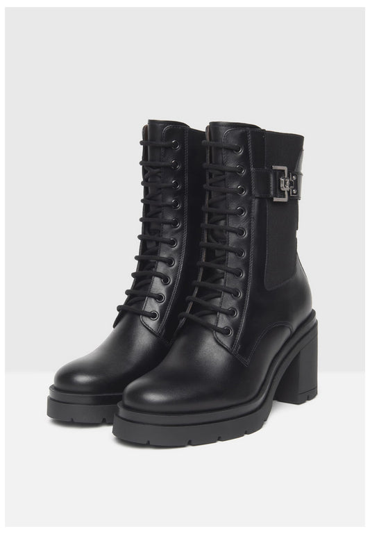 Nero Giardini Stiefelette Leder/Textil Schwarz