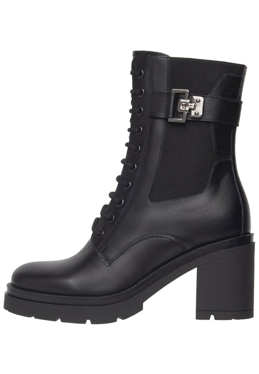 Nero Giardini Stiefelette Leder/Textil Schwarz