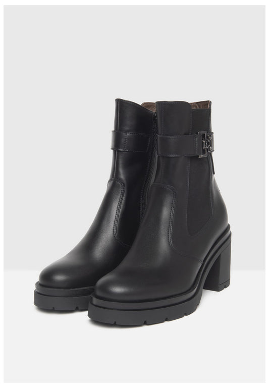 Nero Giardini Stiefelette Leder/Textil Schwarz