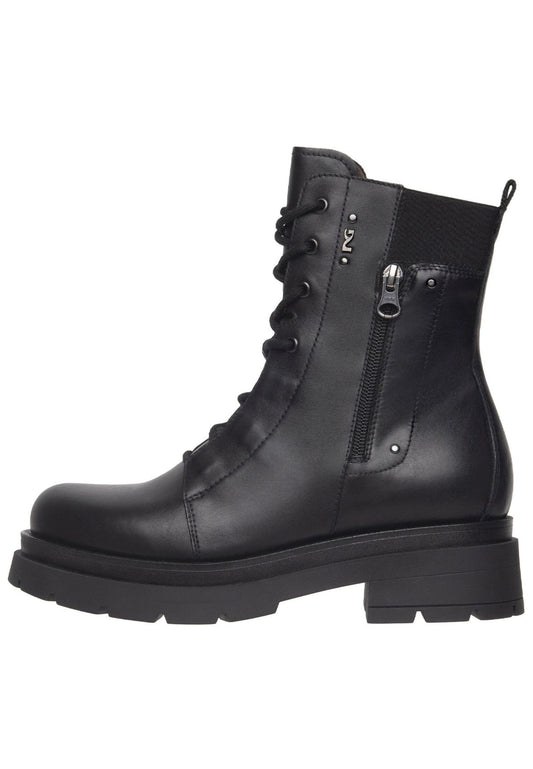 Nero Giardini Stiefelette Leder/Textil Schwarz