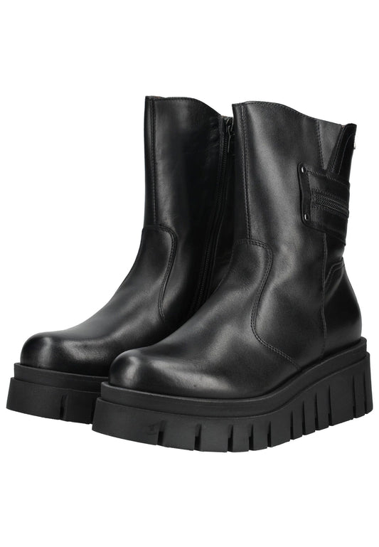 Nero Giardini Stiefelette Leder/Textil Schwarz