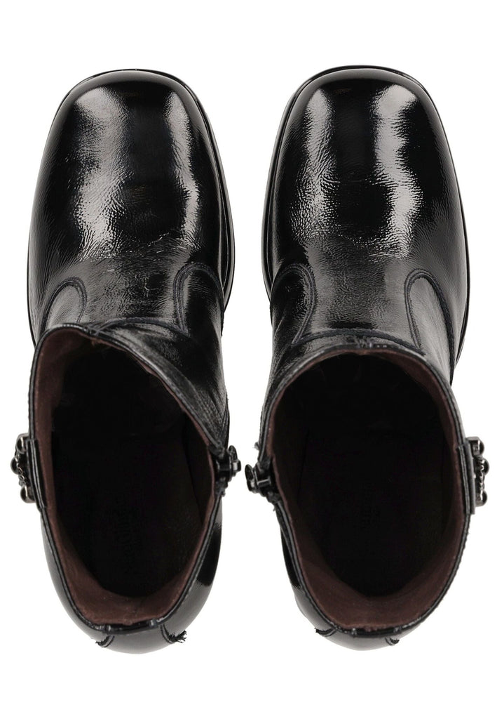 Nero Giardini Stiefelette Nappaleder Schwarz Lack