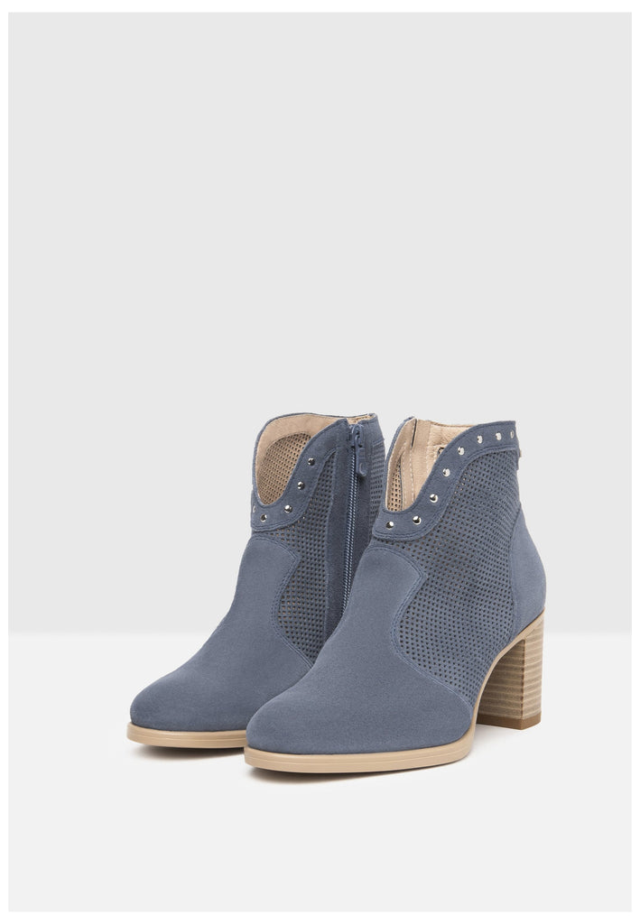 Nero Giardini Stiefelette Veloursleder Avio