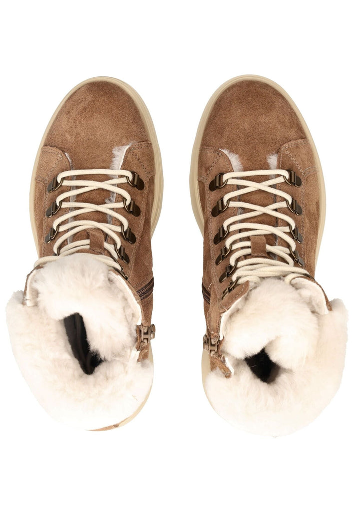 Nero Giardini Stiefelette Veloursleder Braun Warmfutter