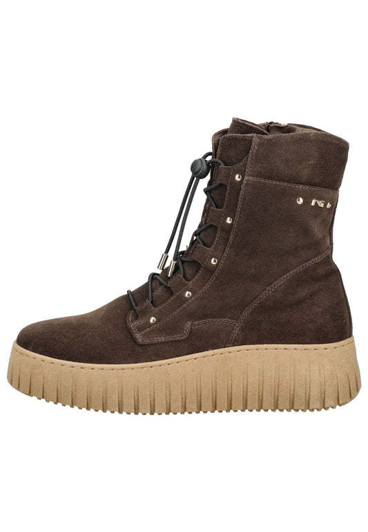 Nero Giardini Stiefelette Veloursleder Dunkelbraun