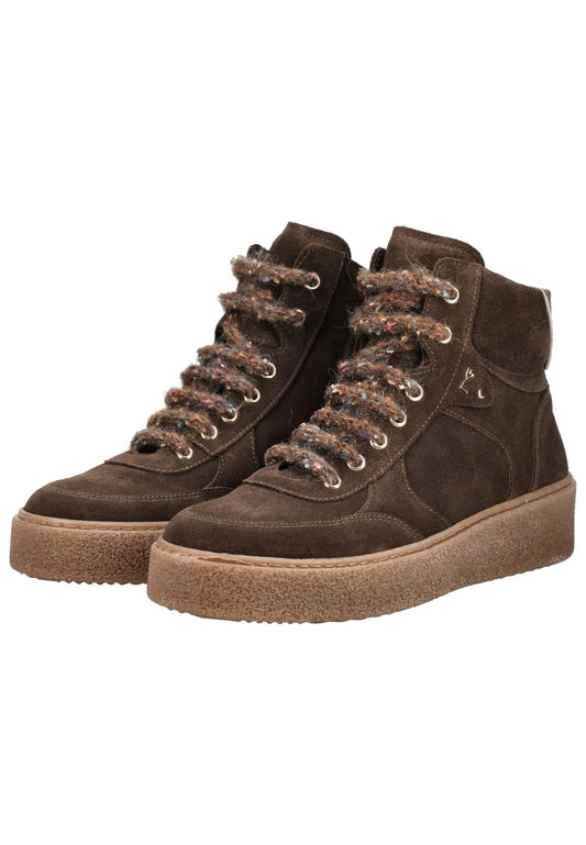 Nero Giardini Stiefelette Veloursleder Dunkelbraun