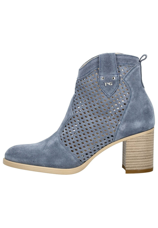 Nero Giardini Stiefelette Veloursleder Hellblau
