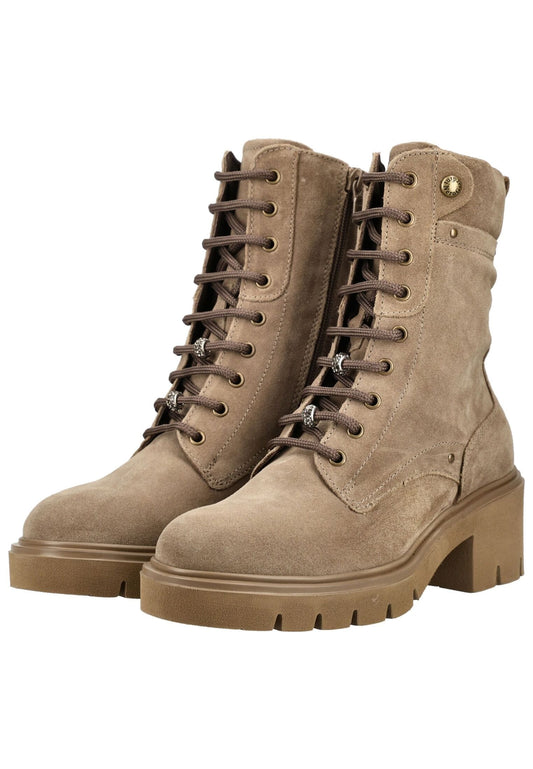 Nero Giardini Stiefelette Veloursleder Kastanie