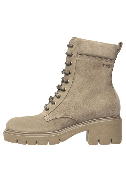 Nero Giardini Stiefelette Veloursleder Mittelbraun