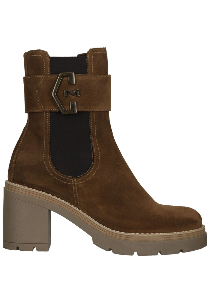 Nero Giardini Stiefelette Veloursleder/Textil Braun/Schwarz