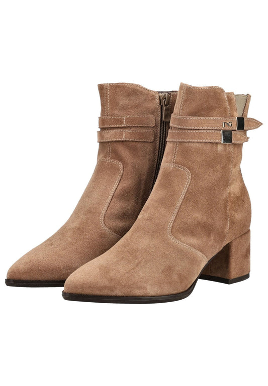 Nero Giardini Stiefelette Veloursleder/Textil Hellbraun
