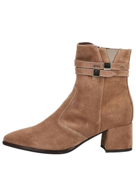 Nero Giardini Stiefelette Veloursleder/Textil Hellbraun