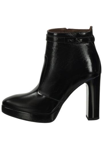 Stiefeletten Nero Giardini Stiefelette Leder Schwarz Lack