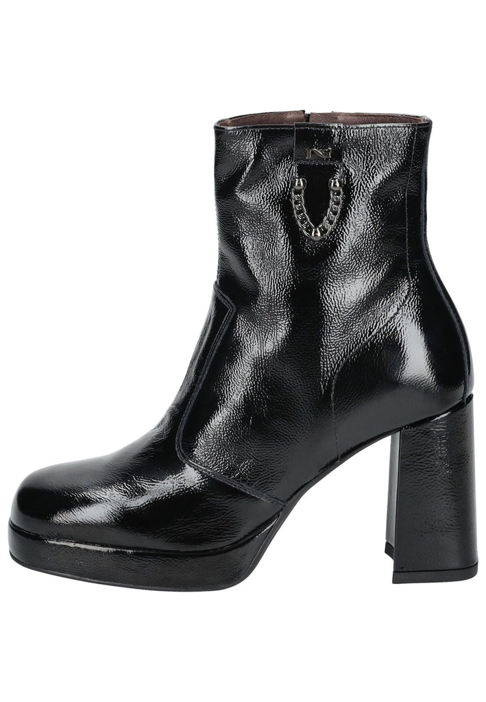 Stiefeletten Nero Giardini Stiefelette Nappaleder Schwarz Lack
