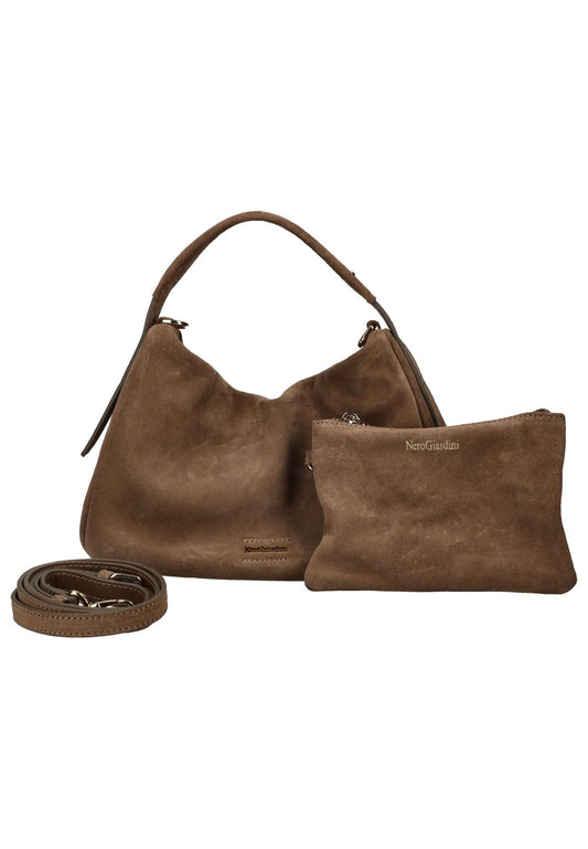 Nero Giardini Taschen Veloursleder Braun