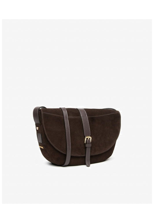 Nero Giardini Taschen Veloursleder Dunkelbraun