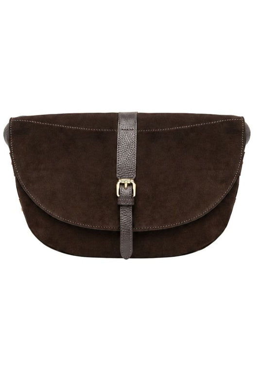 Nero Giardini Taschen Veloursleder Dunkelbraun
