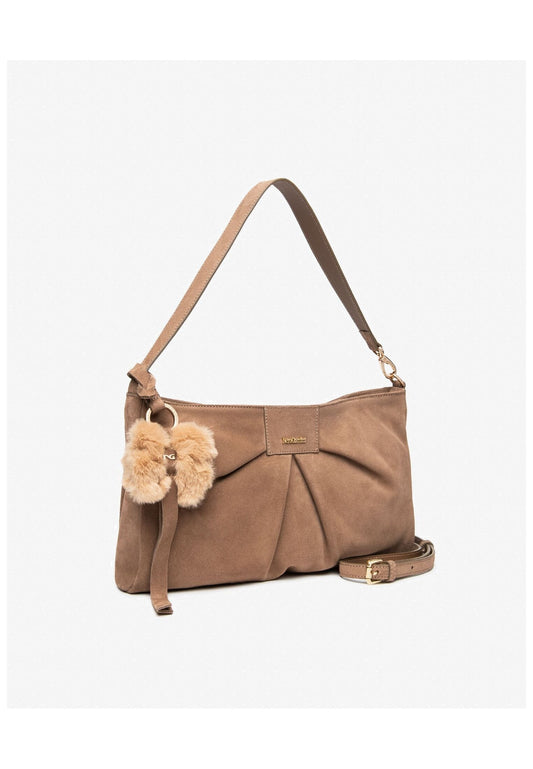 Nero Giardini Taschen Veloursleder Mittelbraun