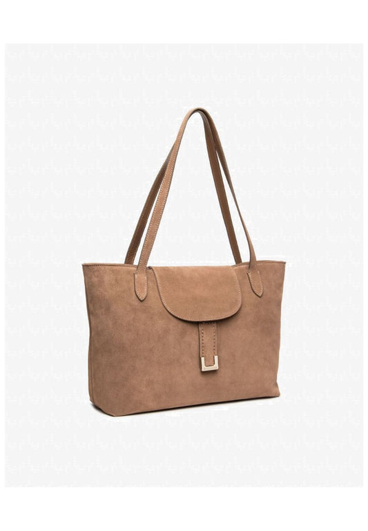 Nero Giardini Taschen Veloursleder Mittelbraun