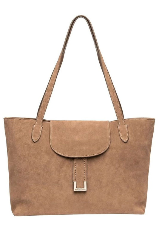 Nero Giardini Taschen Veloursleder Mittelbraun