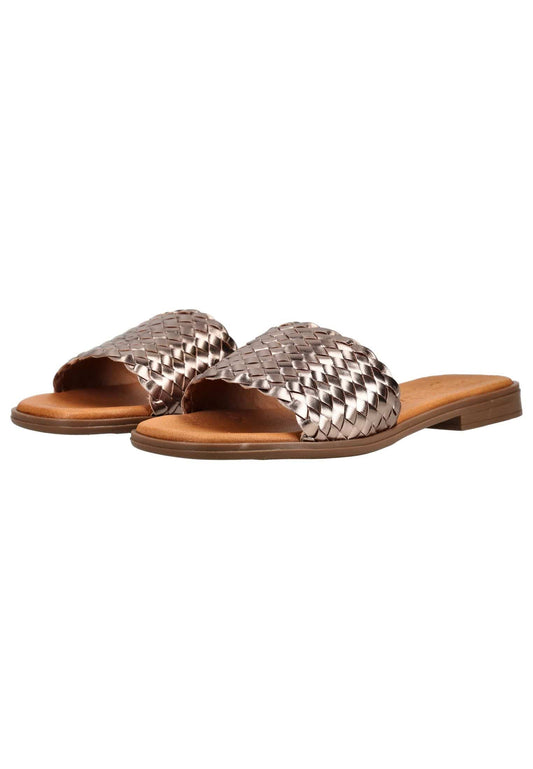 Oh! My Sandals Pantoletten Leder Bronze
