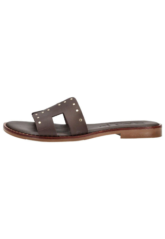 Oh! My Sandals Pantoletten Leder Marone