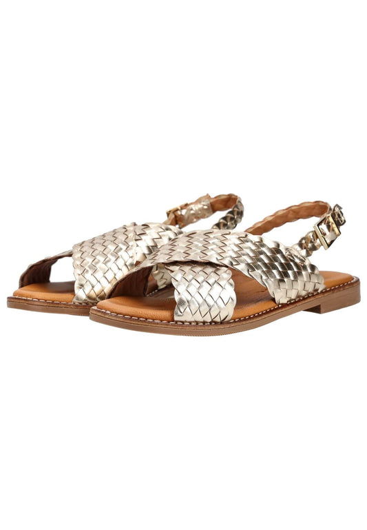 Oh! My Sandals Sandalen Leder Champagne