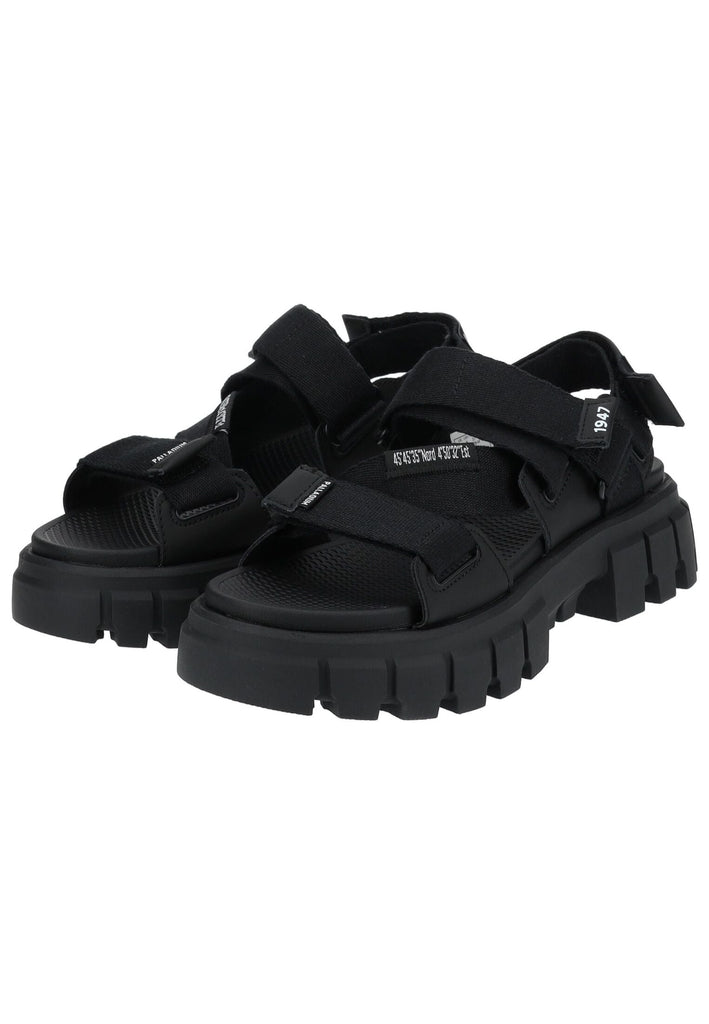 Palladium Sandalen Lederimitat/Textil Schwarz