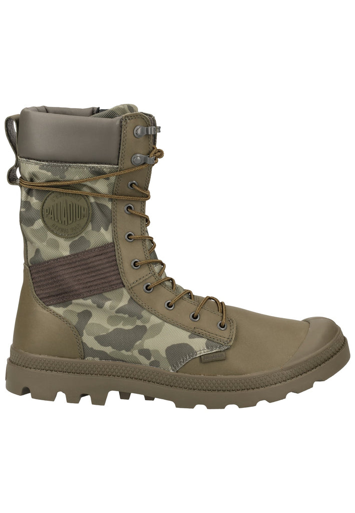 Palladium Stiefel Leder/Synthetik Olive