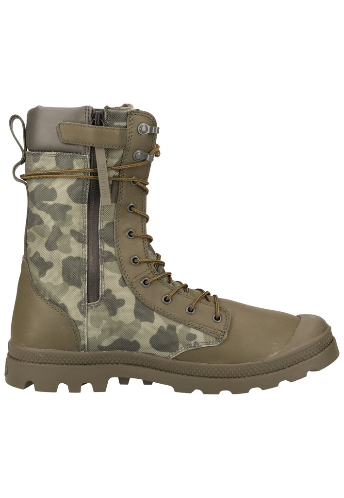 Palladium Stiefel Leder/Synthetik Olive