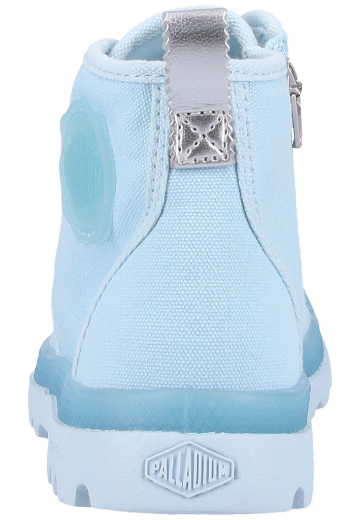 Palladium Stiefelette Canvas Blau