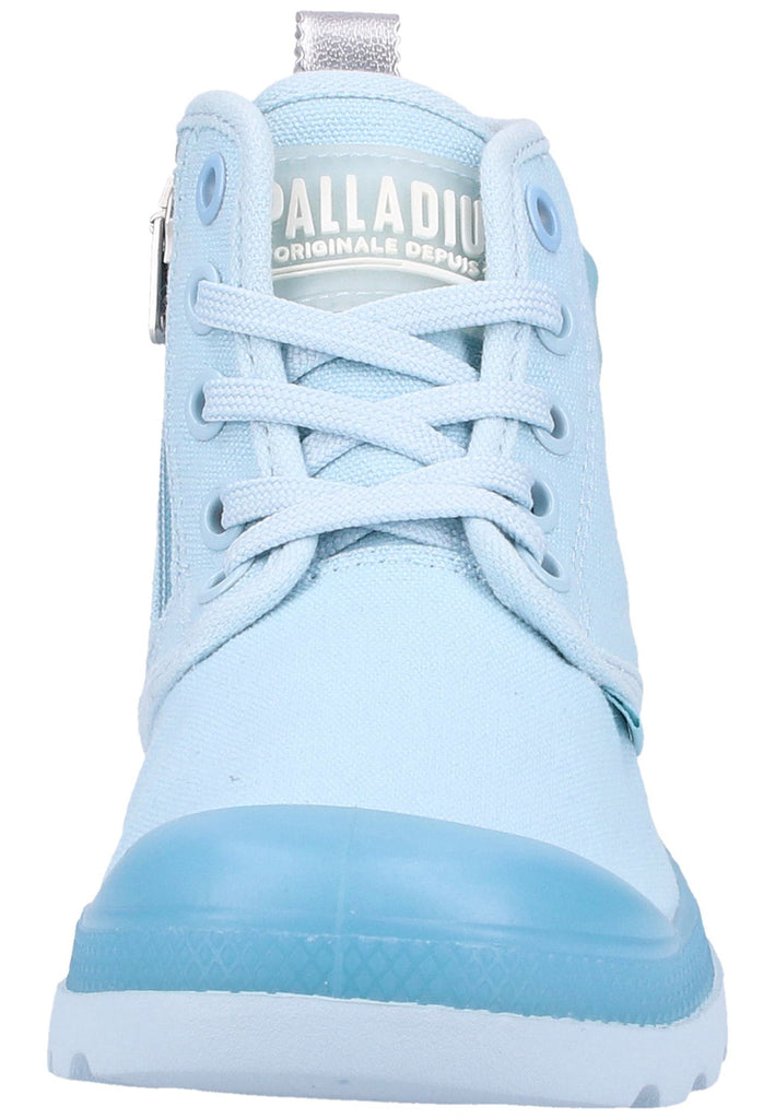 Palladium Stiefelette Canvas Blau