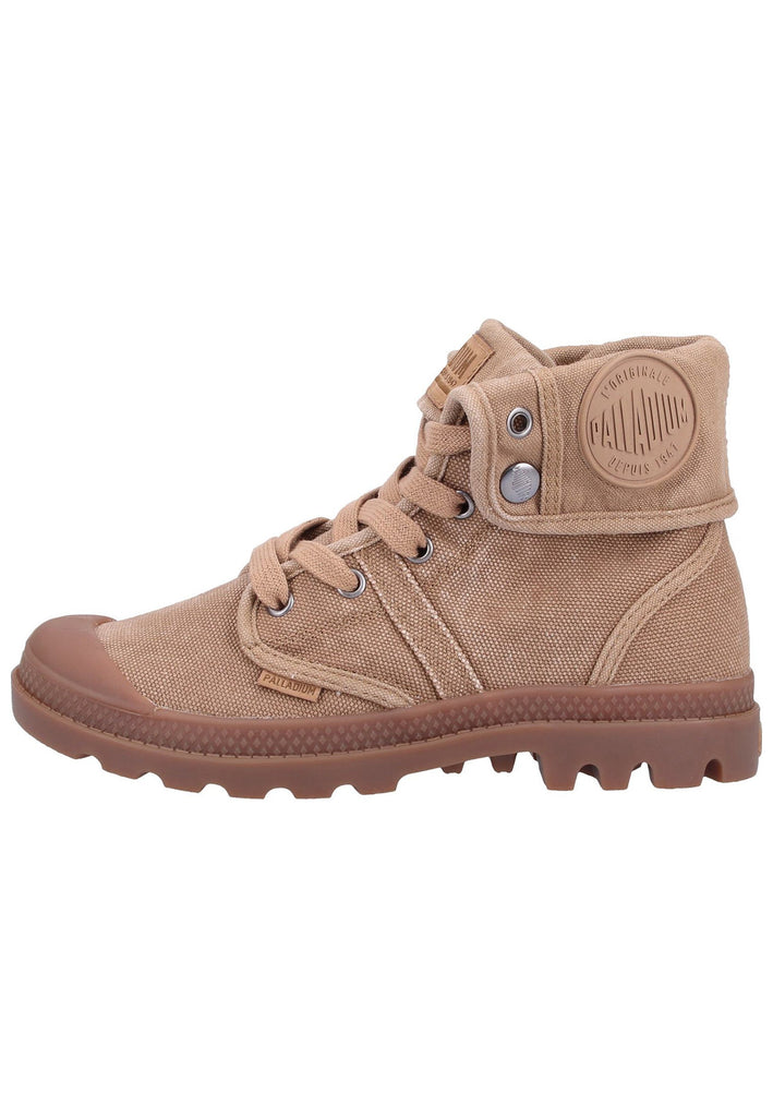 Palladium Stiefelette Canvas Braun