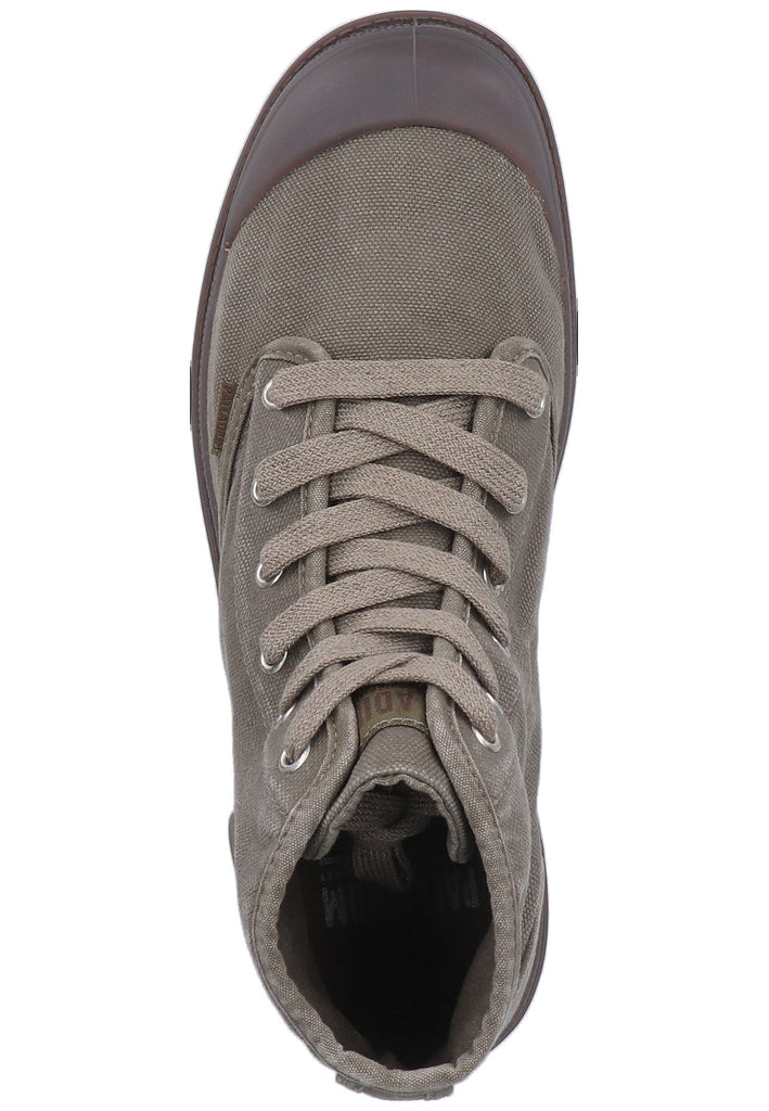 Palladium Stiefelette Canvas Dunkelgrün