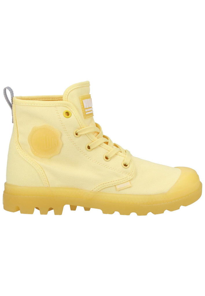 Palladium Stiefelette Canvas Gelb