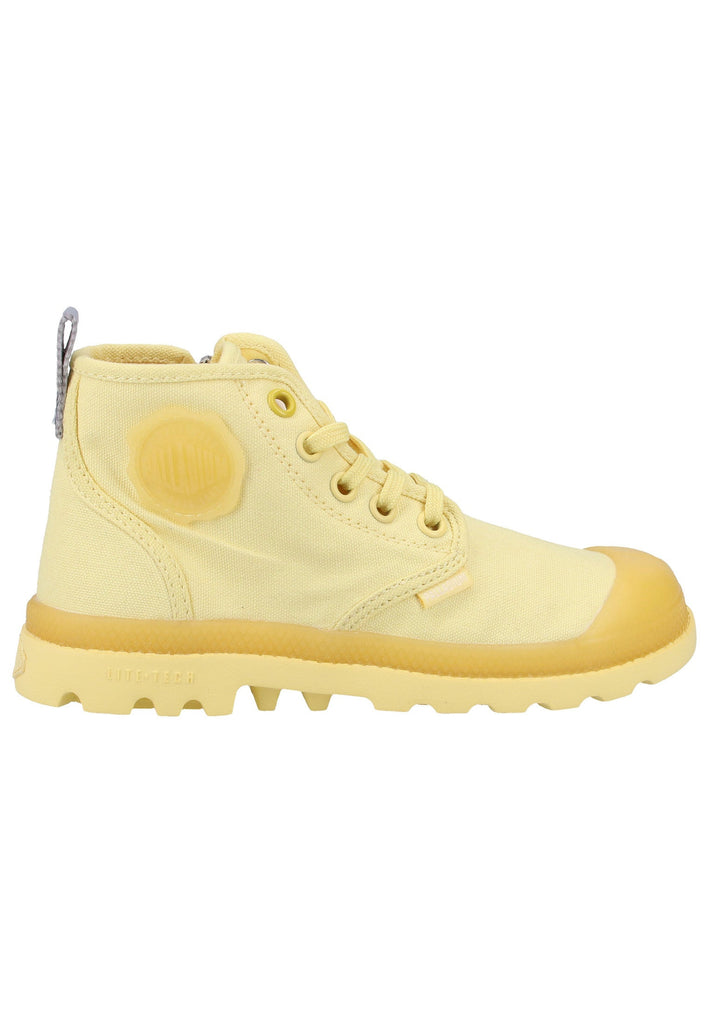Palladium Stiefelette Canvas Gelb
