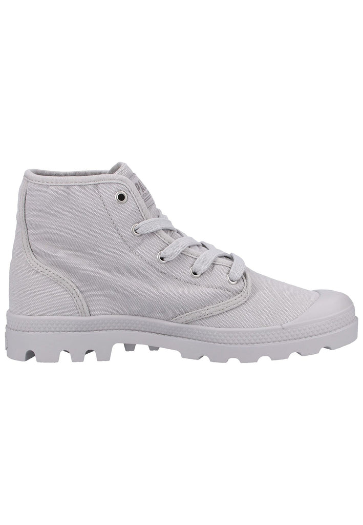 Palladium Stiefelette Canvas Grau