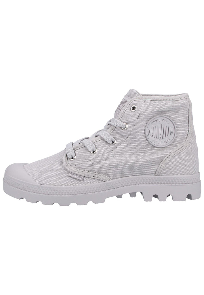 Palladium Stiefelette Canvas Grau
