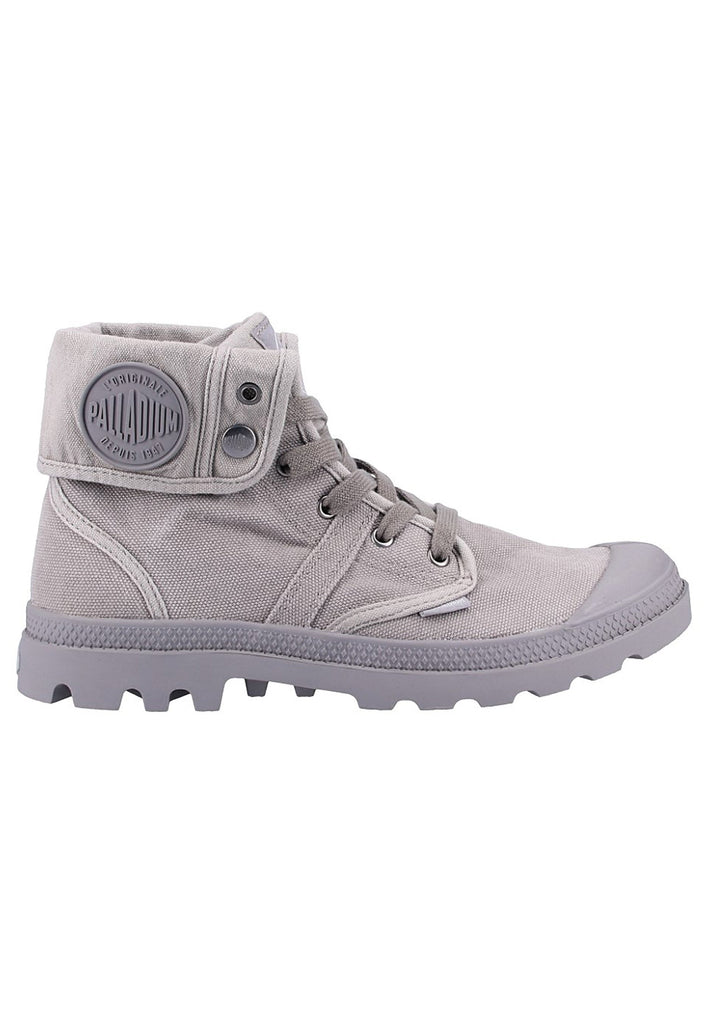 Palladium Stiefelette Canvas Grau