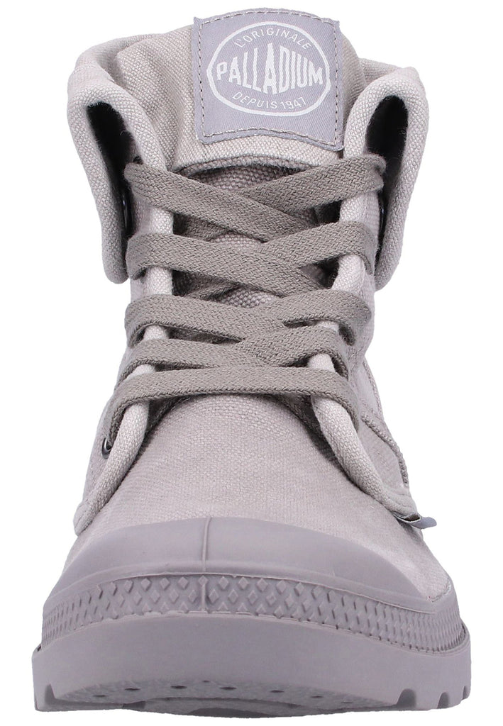 Palladium Stiefelette Canvas Grau
