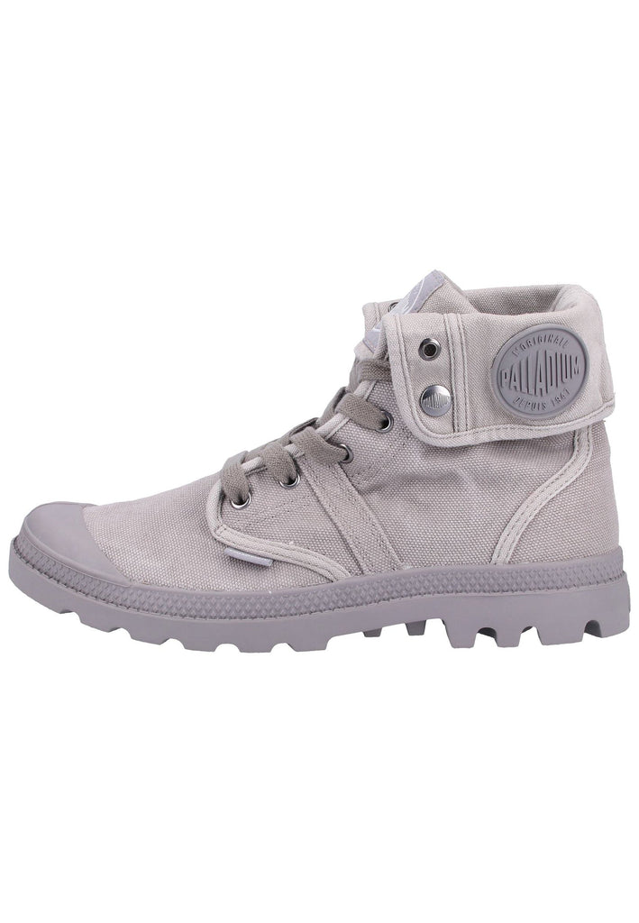 Palladium Stiefelette Canvas Grau