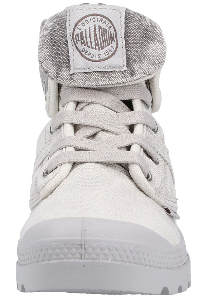 Palladium Stiefelette Canvas Grau