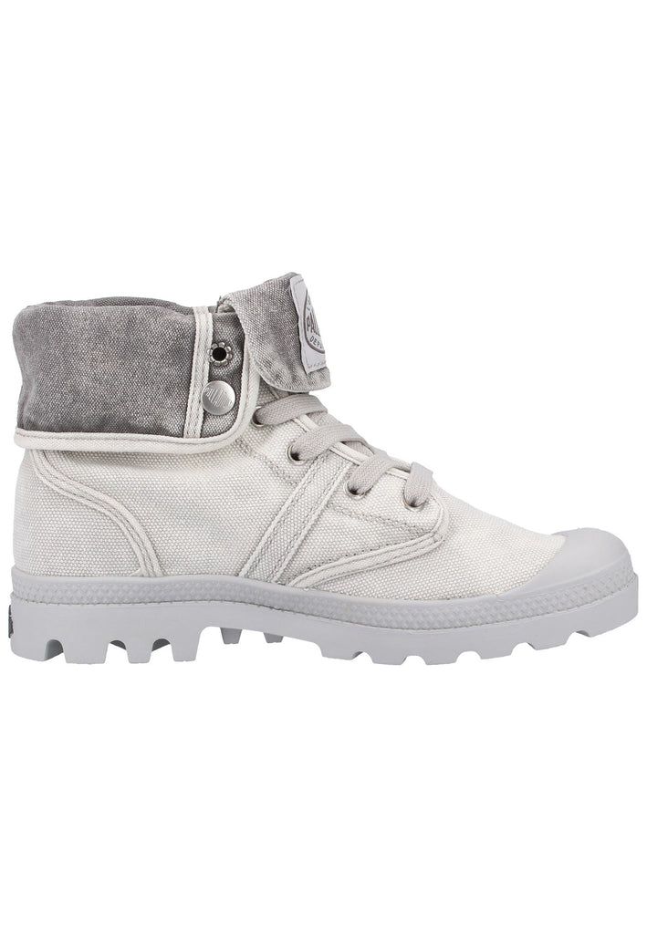 Palladium Stiefelette Canvas Grau