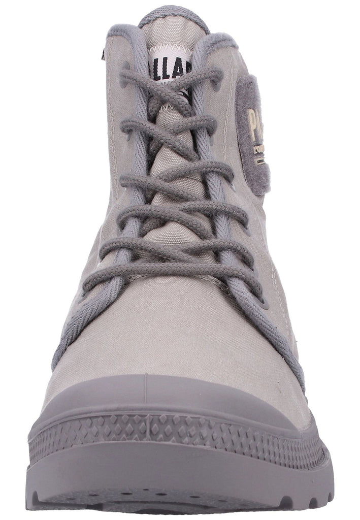 Palladium Stiefelette Canvas Grau