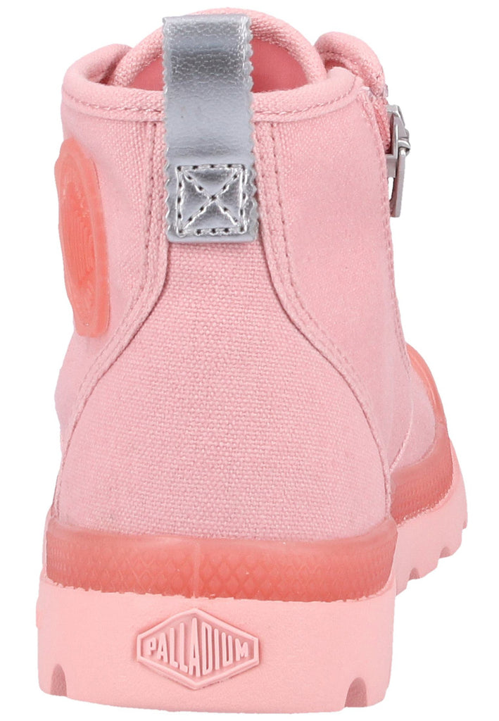 Palladium Stiefelette Canvas Rosa