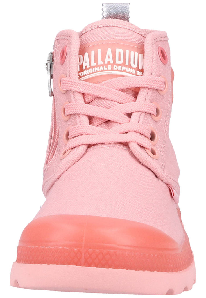 Palladium Stiefelette Canvas Rosa