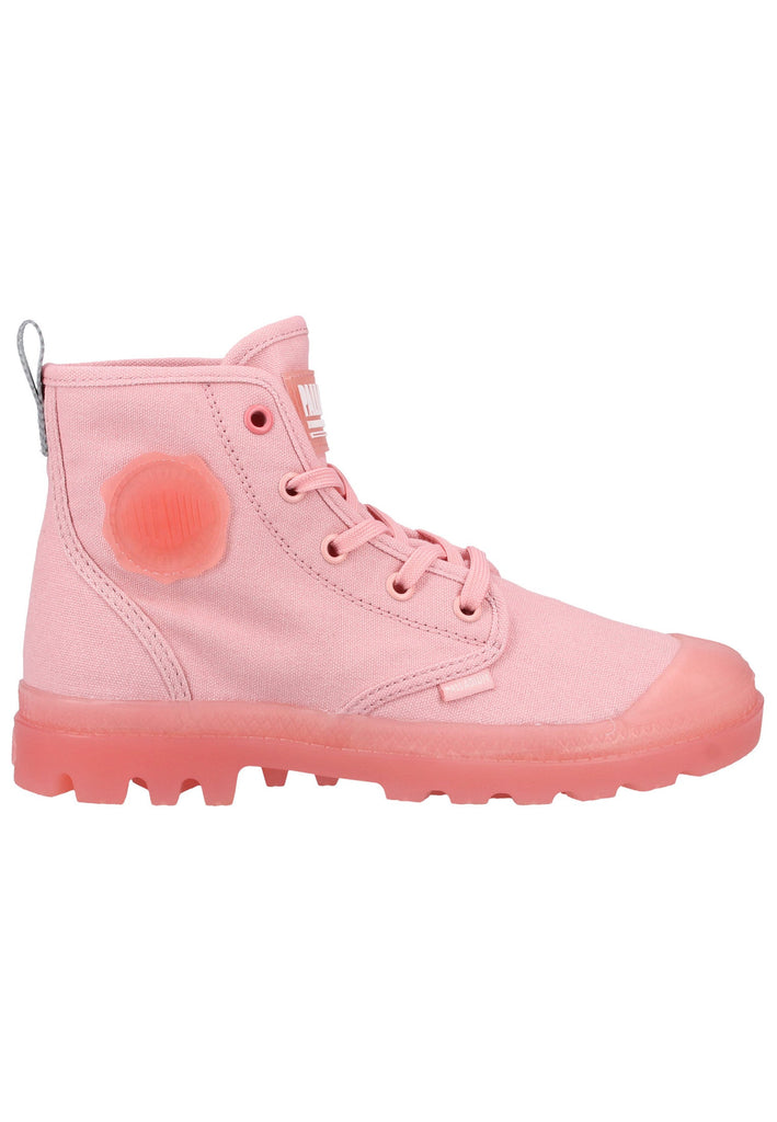 Palladium Stiefelette Canvas Rose