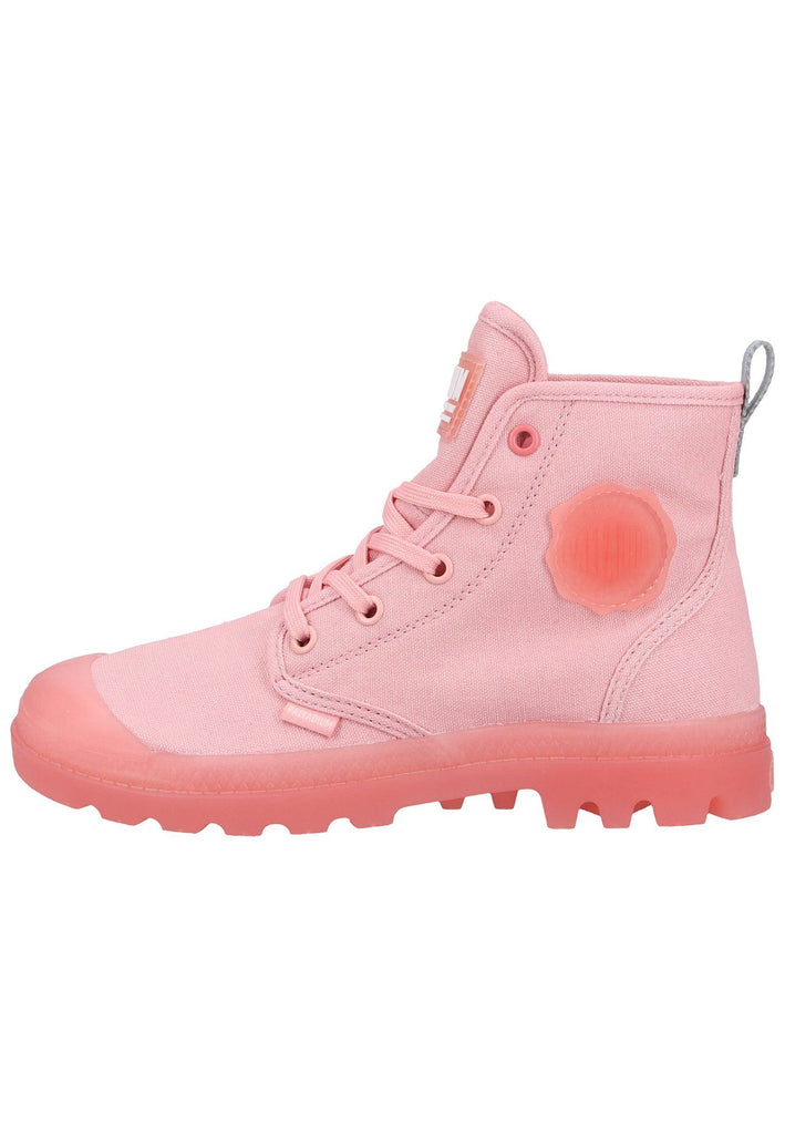 Palladium Stiefelette Canvas Rose