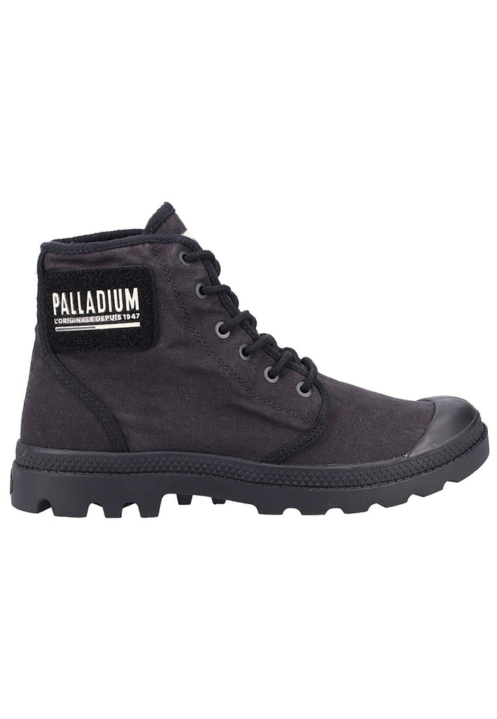 Palladium Stiefelette Canvas Schwarz